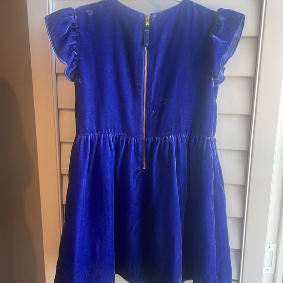 Crewcuts blue velvet dress 5 - Picture 3 of 4